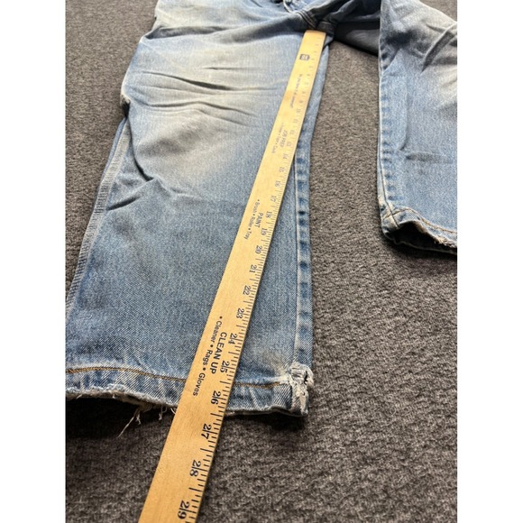 Dickies Carpenter Jeans Mens 32x30 Blue Fits 33x26 Light Relaxed Fit Workwear - Picture 12 of 16